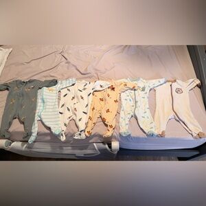 Colorful baby boy Footies (6 pcs)
